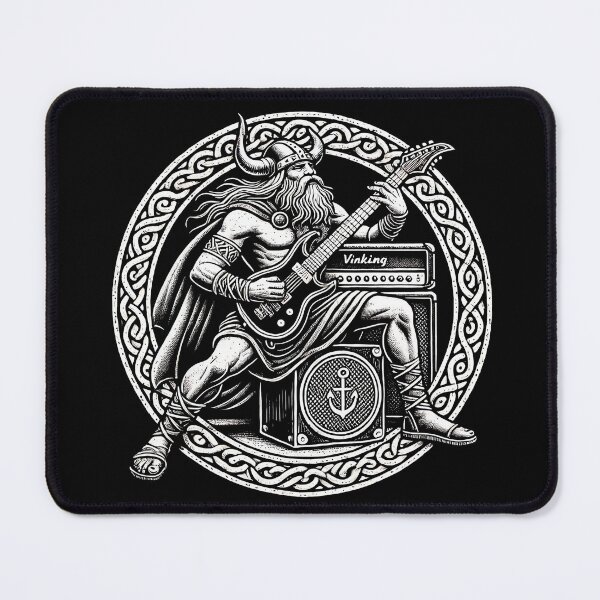Item preview, viking playing electric guitar designed and sold by WildPortrait.
