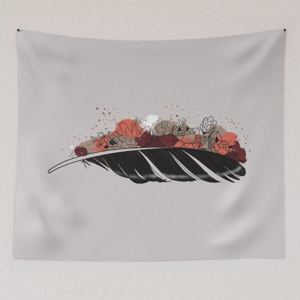 Item preview, Feather and flowers designed and sold by Ema-R.