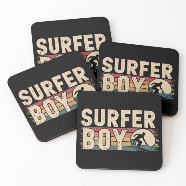 Item preview, Retro Surfer Boy Design with Sunset Waves designed and sold by love3617.