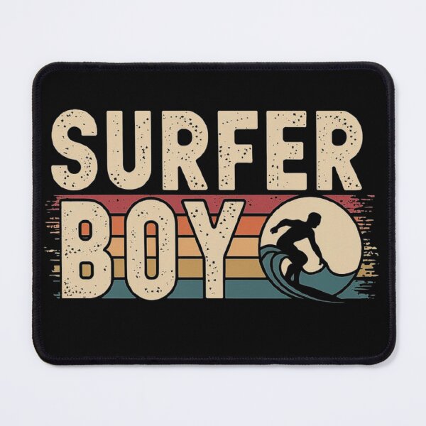 Item preview, Retro Surfer Boy Design with Sunset Waves designed and sold by love3617.