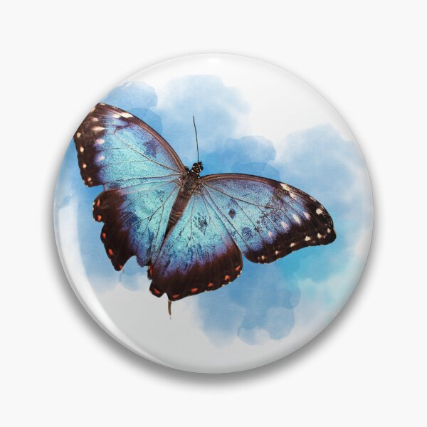 Item preview, Beautiful Blue Butterfly With A Blue Cloud. designed and sold by DreamyBeautiful.