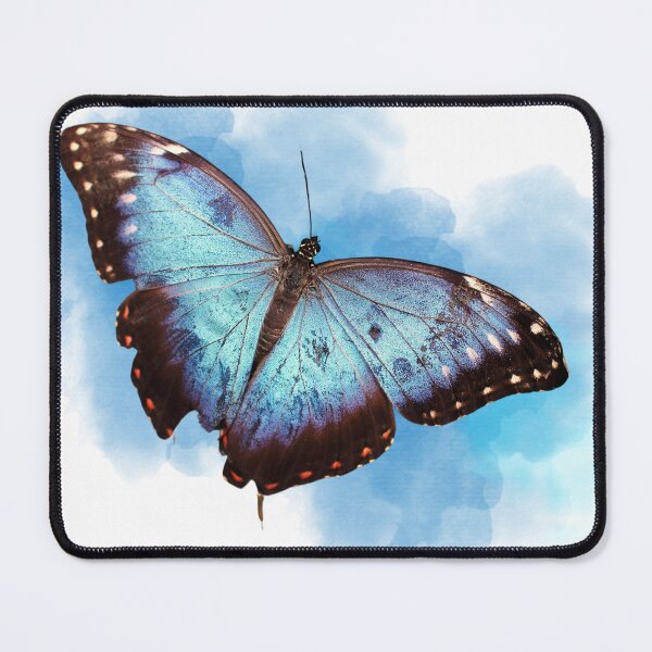 Item preview, Beautiful Blue Butterfly With A Blue Cloud. designed and sold by DreamyBeautiful.