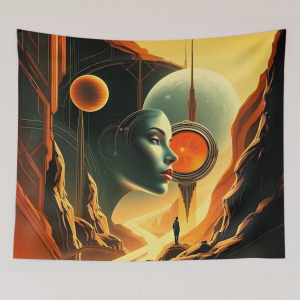 Item preview, FUTURISTIC GALAXY  EXPLORATION COSMOS SURREAL LANDSCAPE 1 designed and sold by Arts4U.