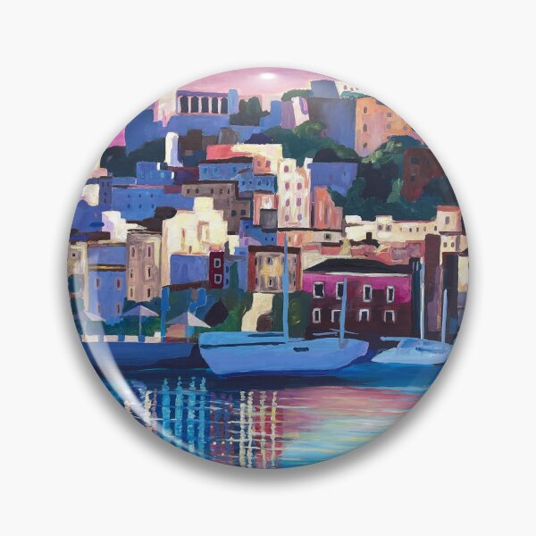 Item preview, Sunset Reflections Over Coastal Mediterranean Ibiza Dalt Vila designed and sold by artshop77.