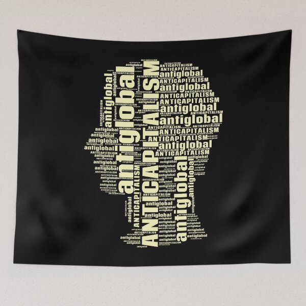 Item preview, ANTICAPITALISM ANTIGLOBAL,  designed and sold by FelkMariShop.