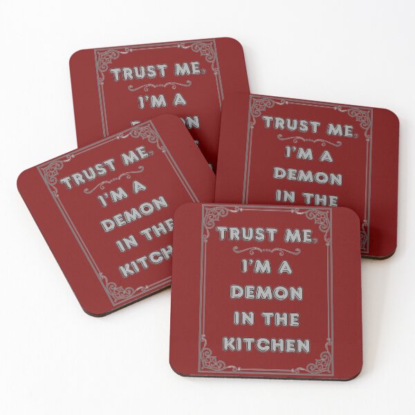 Item preview, TRUST ME. I'M A DEMON IN THE KITCHEN designed and sold by Ferndragons.