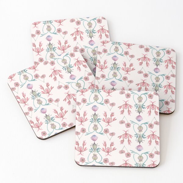 Artikelvorschau, Blumenmuster im Vintage-Stil im Aquarellstil entworfen und verkauft von catherinestone.