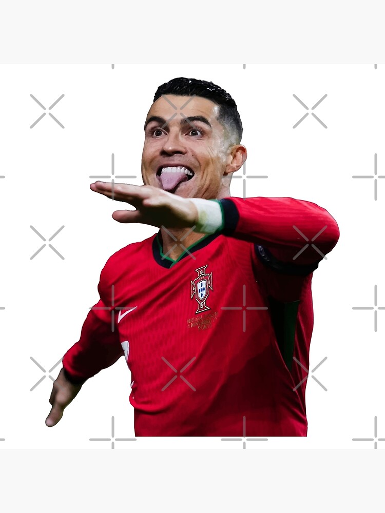 Funny Football Player Face Meme Illustration