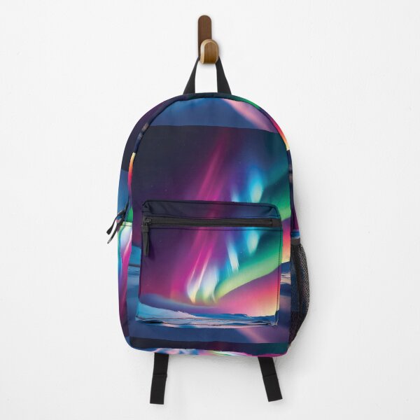 Item preview, A design of a vibrant, swirling depiction of the Northern Lights over a snow-covered field. designed and sold by HEMRO.