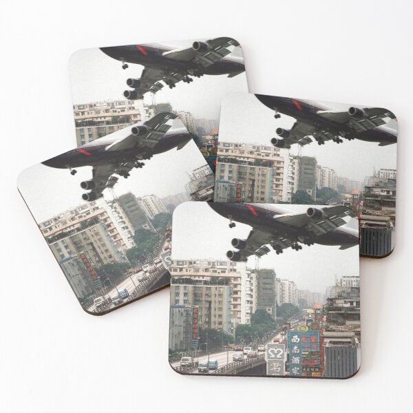 Item preview, Prince Edward Road Boeing 747 passing overhead, Hong Kong in 1980 designed and sold by Myōhō Print Co..