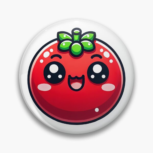 Artikelvorschau, Fröhliche Tomate Kawaii entworfen und verkauft von KONFRANstyle.