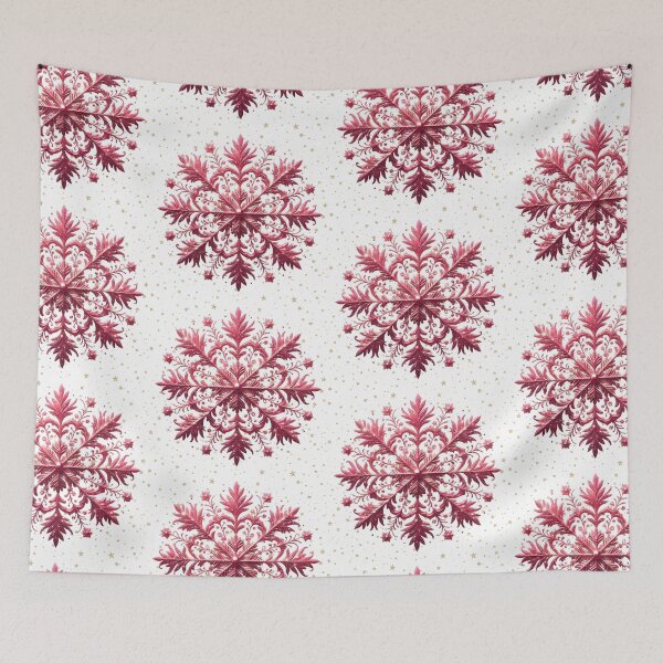 Item preview, Elegant Crimson Snowflake Mandala designed and sold by Margival.