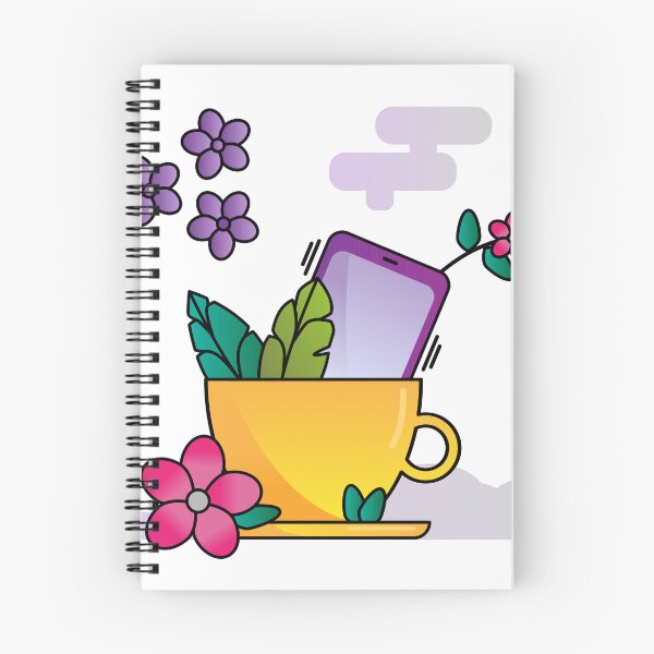 Item preview, Cup with cellphone and flowers designed and sold by AgingeR.