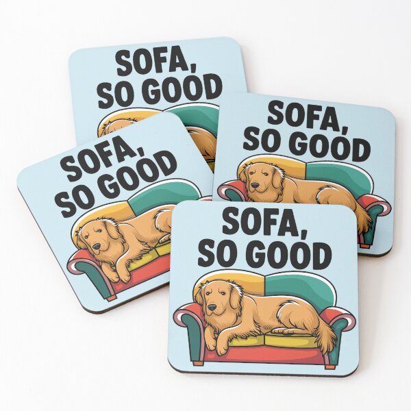 Item preview, Funny Golden Retriever Dog on Sofa Pun designed and sold by Nature's Fancy.