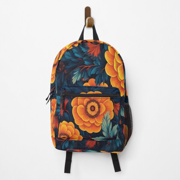 Item preview, A design of large, richly hued blooms against a dark background, designed and sold by HEMRO.