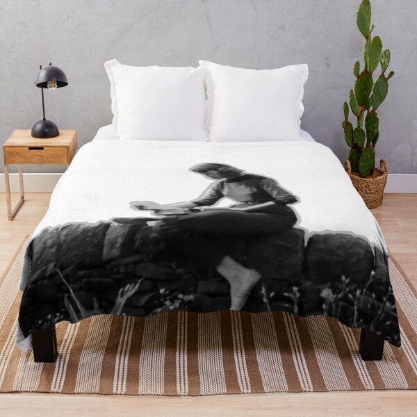 Item preview, Sylvia Plath portrait typing outdoors designed and sold by Oqueartecura.