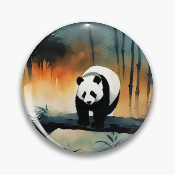 Aperçu de l'œuvre Panda dans la forêt de bambous créée et vendue par SpunkySpaniel.