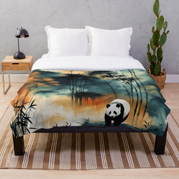 Item preview, Panda en el bosque de bambú designed and sold by SpunkySpaniel.