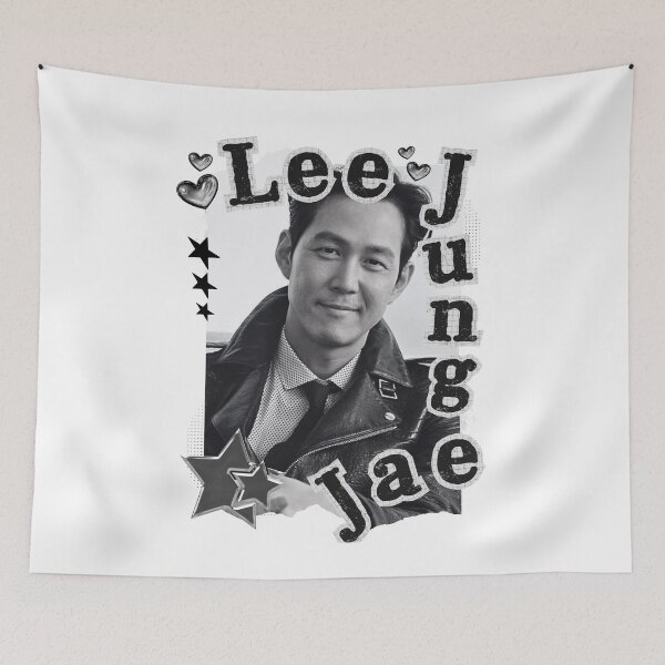 Item preview, Lee Jung-jae Korean Actor Black and White Collage Design designed and sold by AJUNICE STUDIO.