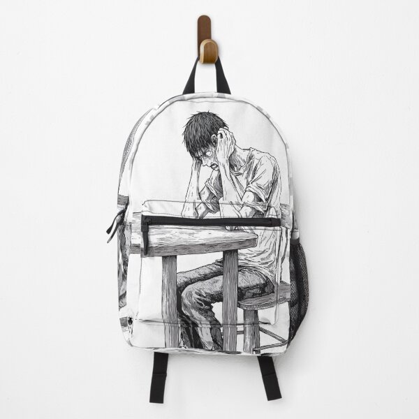 Item preview, sanity, torn apart  black and white horror manga anime boy designed and sold by ForsakenFrames.