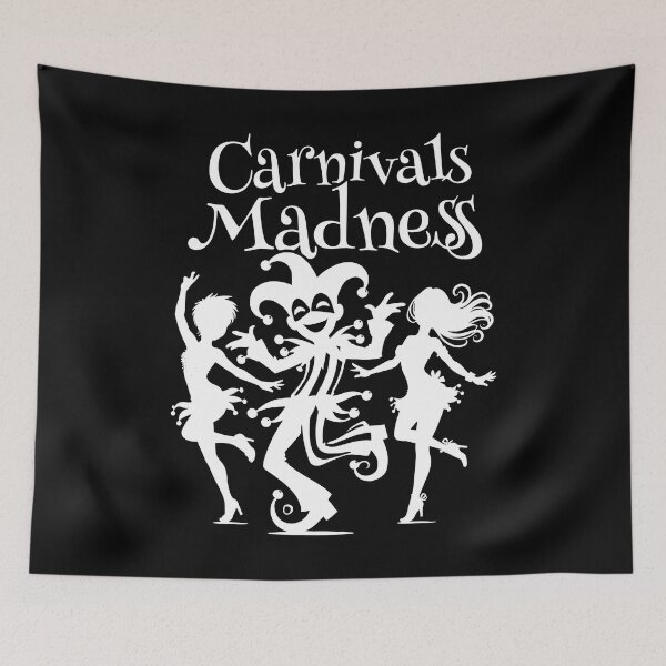 Item preview, Carnival's Madness Three White Figures In Dance  designed and sold by SplashTastic.