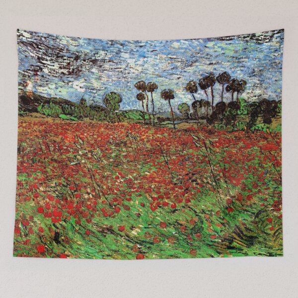 Aperçu de l'œuvre Champ de coquelicots créée et vendue par irynaartbyim.