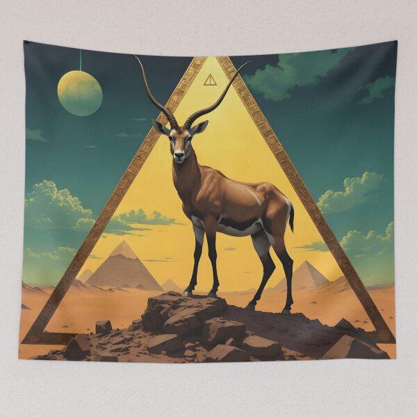 Item preview, Antelope with Pyramids designed and sold by HabitableMoons.