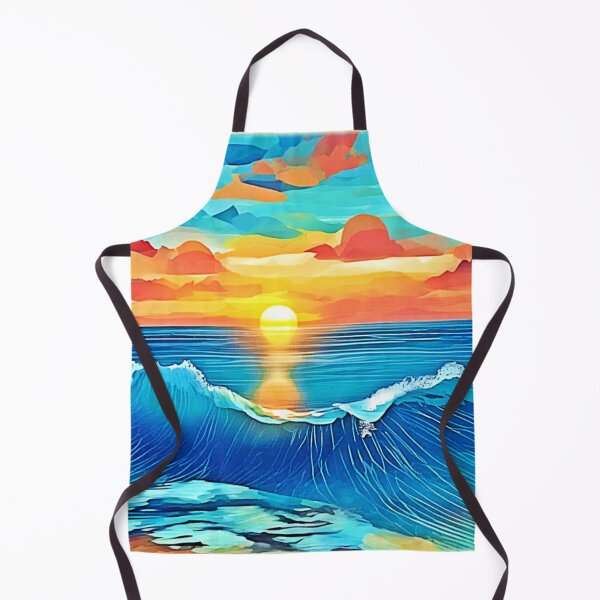 Item preview, Ocean Sunset Wave Art designed and sold by Health And Fitness Posts e-Store.