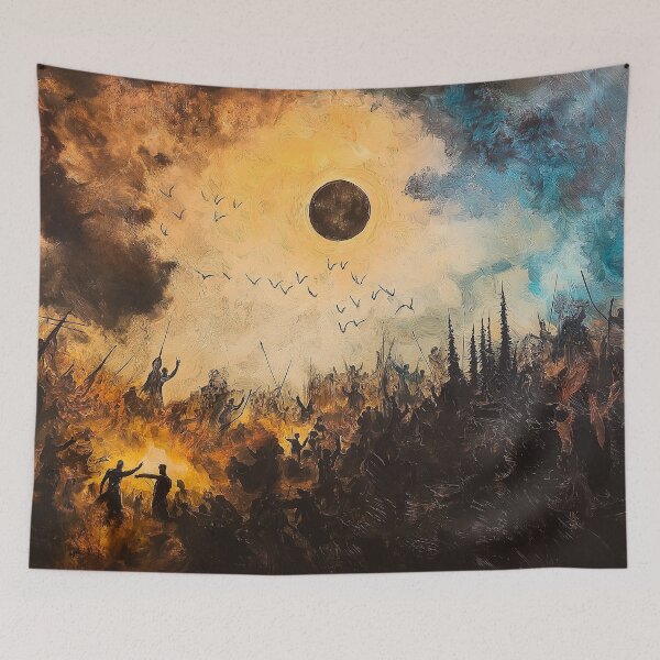 Item preview, Medieval Art - War Under the Full Moon designed and sold by Fantasy Masterpiece.