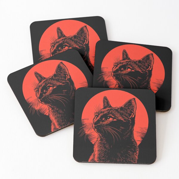 Artikelvorschau, Katze, einfacher Vektor, Saul Bass, Strichzeichnungen entworfen und verkauft von LazyLifestyle.
