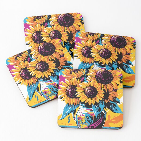 Item preview, Pop Art Vision of Sunflowers designed and sold by Moisky Art.