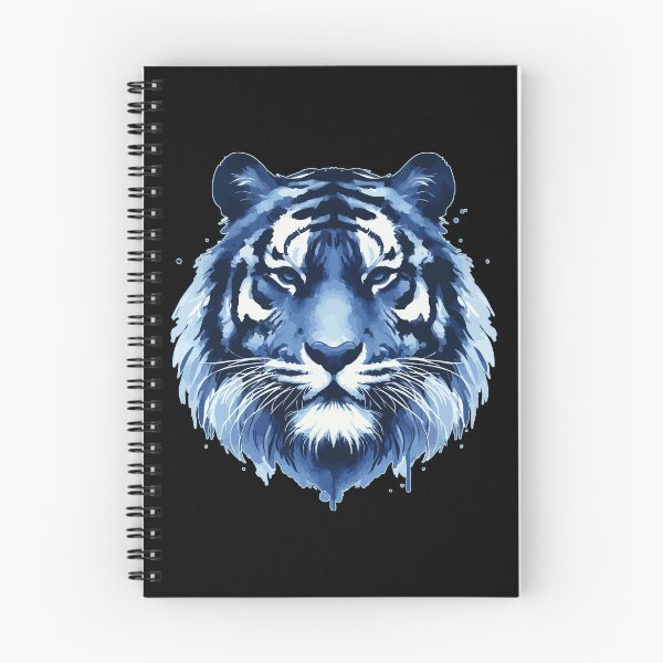 Item preview, Blue Tiger Face Watercolor designed and sold by TomFrontierArt.
