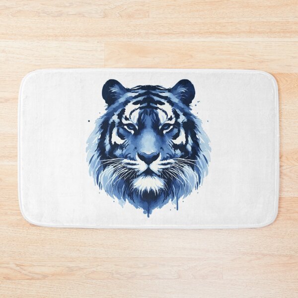 Item preview, Blue Tiger Face Watercolor designed and sold by TomFrontierArt.