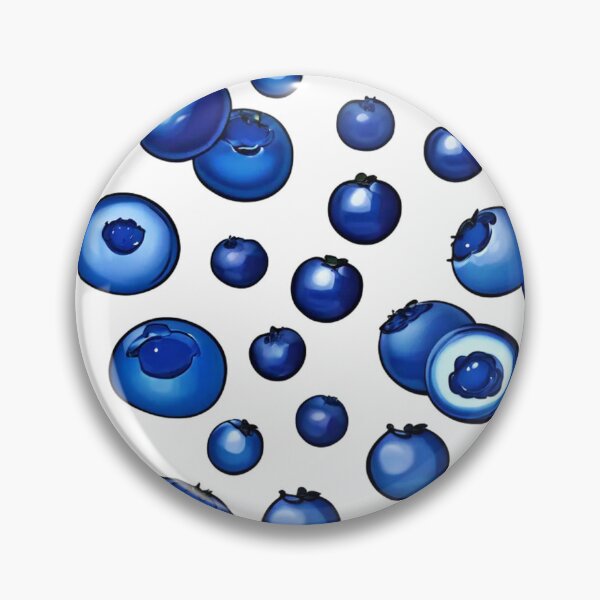 Item preview, Fresh Blueberry Pattern designed and sold by Health And Fitness Posts e-Store.