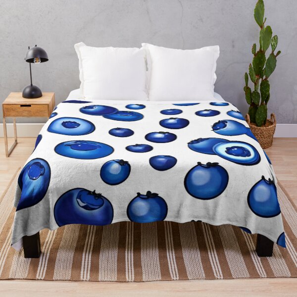 Item preview, Fresh Blueberry Pattern designed and sold by Health And Fitness Posts e-Store.