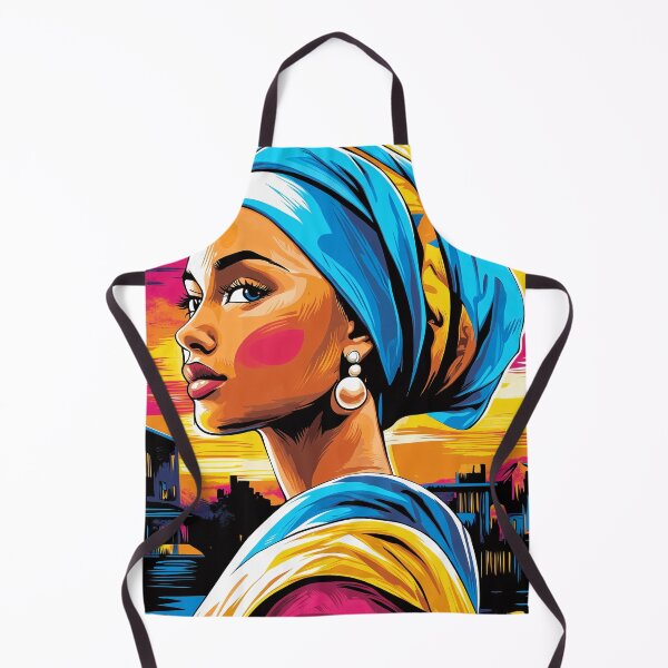 Item preview, Pop Art Vision of Girl with a Pearl designed and sold by Moisky Art.