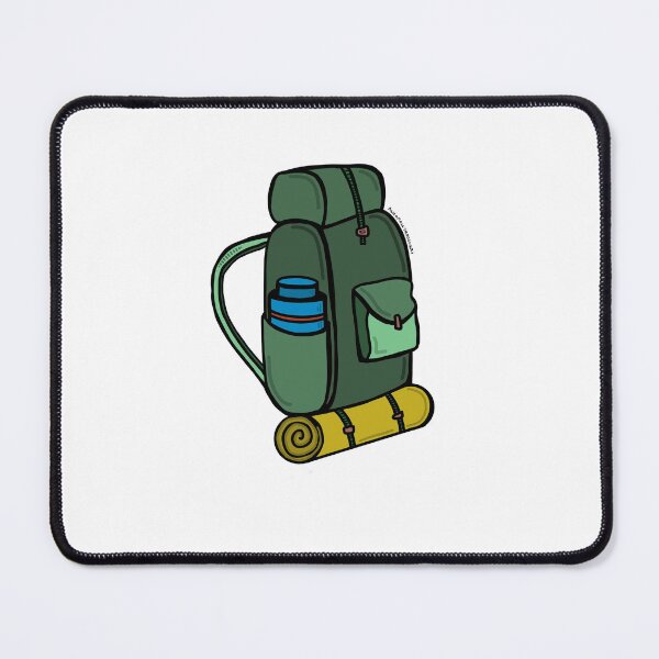 Item preview, Retro Backpacker's Pack Doodle designed and sold by AllTradezArt.