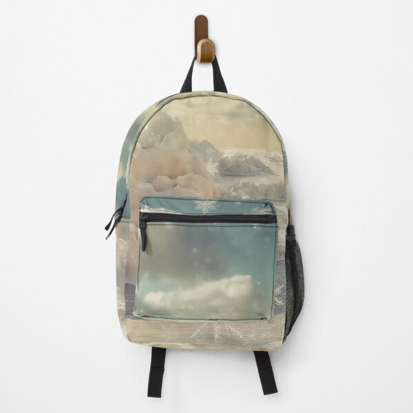 Item preview, whimsical snow mounds and delicate ice formations stretch toward a soft, pastel sky filled with drifting snowflakes. designed and sold by HEMRO.
