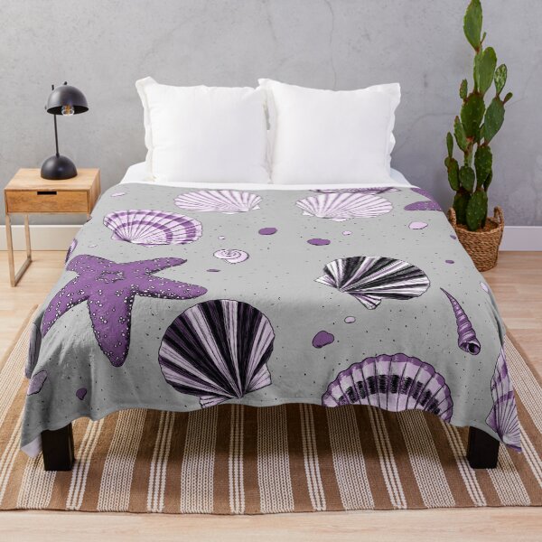 Item preview, Purple Seashells Illustration designed and sold by KimberlynRenee.