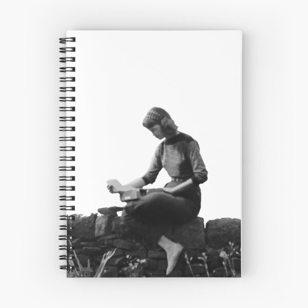 Item preview, Copy of Sylvia Plath portrait typing outdoors designed and sold by Oqueartecura.