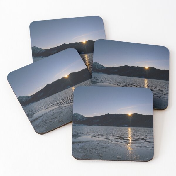 Item preview, Sun Setting behind Lake Schlier Mountains designed and sold by Kasia Design.