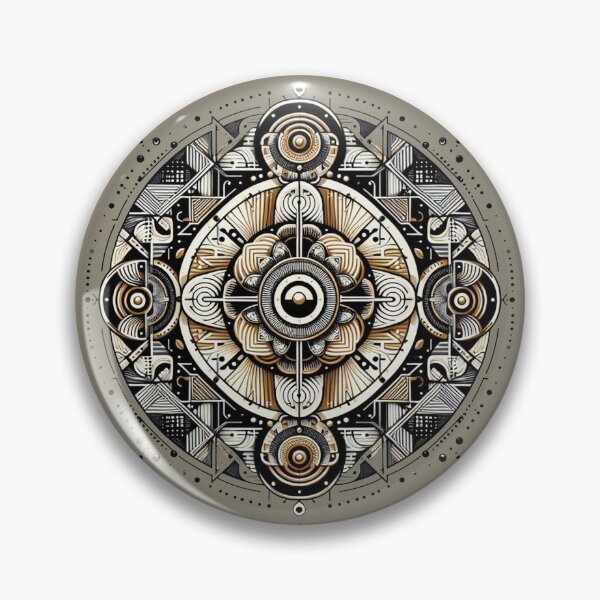 Item preview, Geometric pattern in a round shape designed and sold by Tori-Rori.