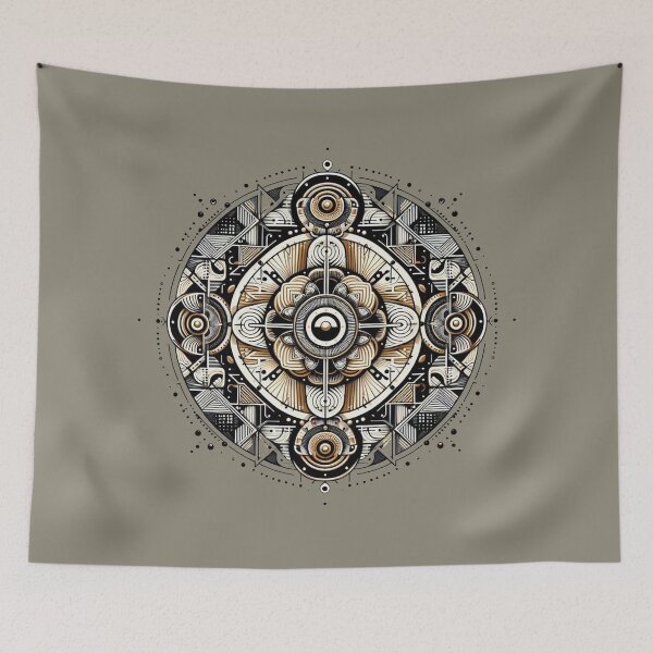 Item preview, Geometric pattern in a round shape designed and sold by Tori-Rori.