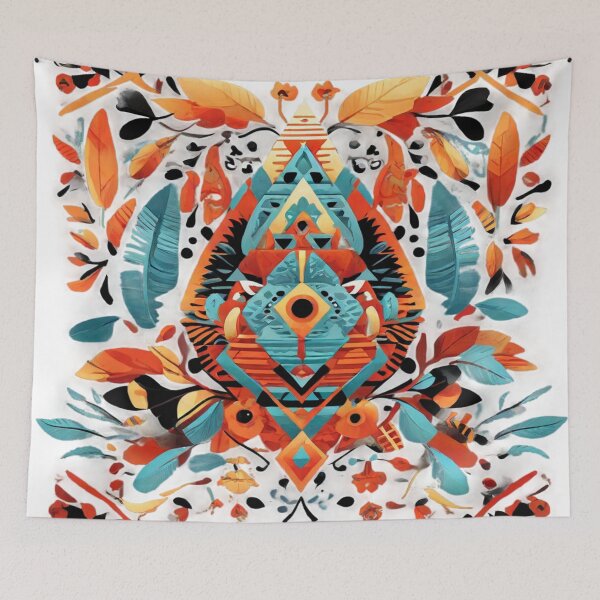 Item preview, "Aztec Mandala: Rhombuses and Nature" designed and sold by SpectrumEssence.