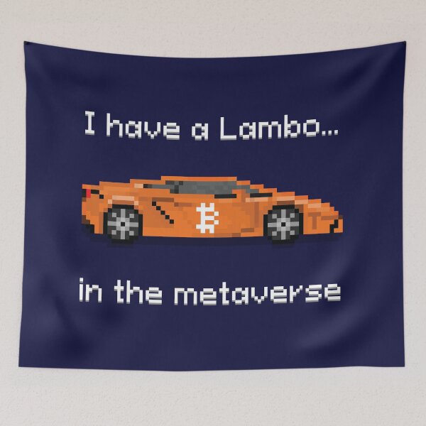 Item preview, Lambo Metaverse - BTC (White Text) designed and sold by m88nlabs.