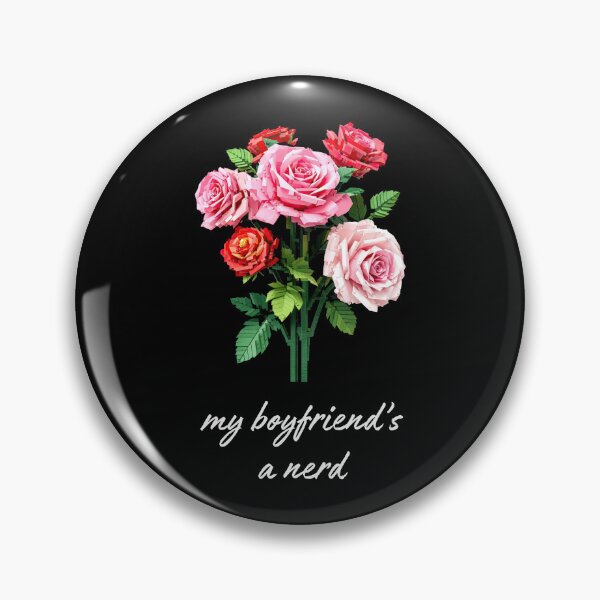 Artikelvorschau, Blöcke Rosen Nerd Freund Valentinstag Bunt entworfen und verkauft von SStarDesigns.