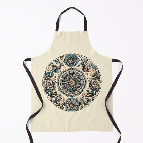 Item preview, Geometric pattern in a round shape with flowers designed and sold by Tori-Rori.
