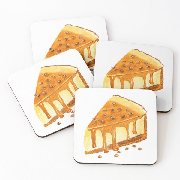 Item preview, Watercolor Caramel Cheesecake designed and sold by daphsam.
