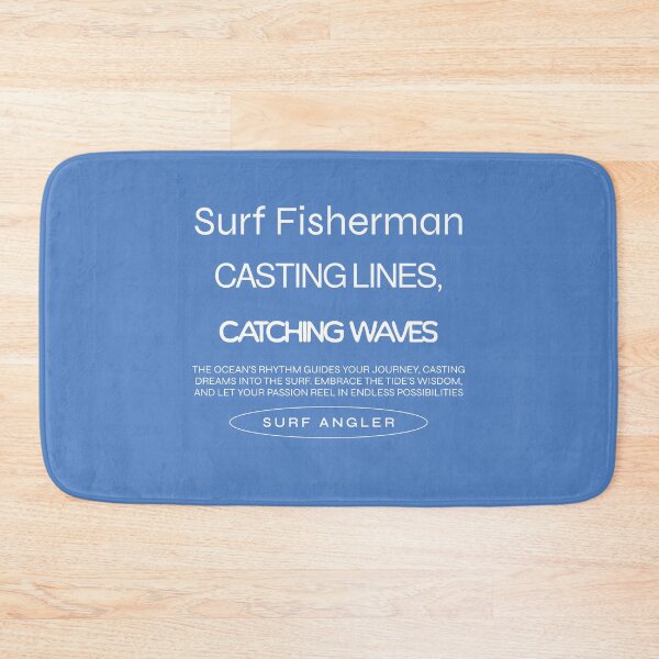Item preview, Surf Fisherman Casting Lines Catching Waves designed and sold by HippieFarms11.