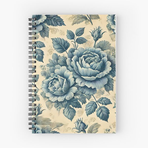 Item preview, Vintage Cabbage Rose in Blue designed and sold by DesignsbyVelvet.
